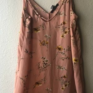 pink dress with flowers